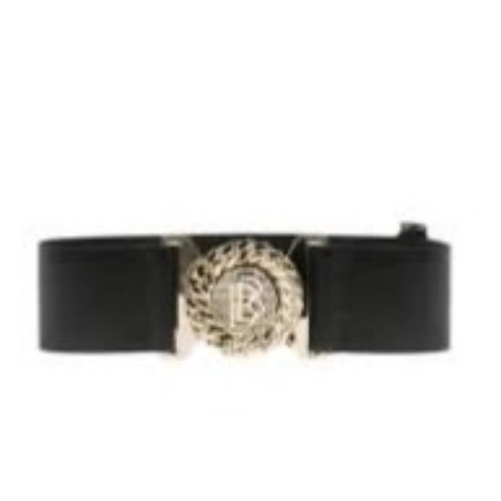 Babylon Belt Womens Fashion Accessory Stretch 2019 2020 Black BB Logo Adjustable